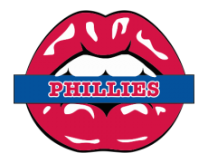 Philadelphia Phillies Lips Logo custom vinyl decal