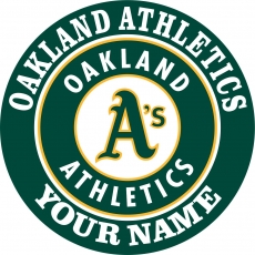 Oakland Athletics Customized Logo custom vinyl decal
