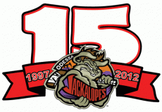Odessa Jackalopes 2011 12 Anniversary Logo heat sticker