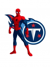 Tennessee Titans Spider Man Logo heat sticker