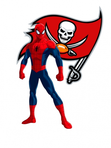 Tampa Bay Buccaneers Spider Man Logo heat sticker