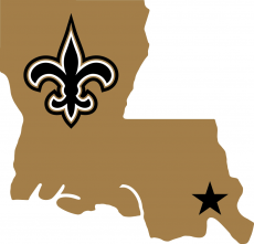 New Orleans Saints 2000-2005 Alternate Logo custom vinyl decal