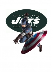 New York Jets Captain America Logo heat sticker