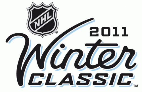 NHL Winter Classic 2010-2011 Wordmark Logo heat sticker
