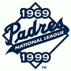 San Diego Padres 1999 Anniversary Logo heat sticker