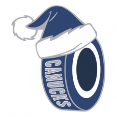 Vancouver Canucks Hockey ball Christmas hat logo custom vinyl decal