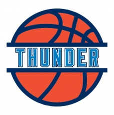 Basketball Oklahoma City Thunder Logo heat sticker