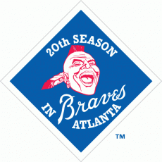 Atlanta Braves 1985 Anniversary Logo custom vinyl decal