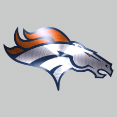 Denver Broncos Stainless steel logo heat sticker