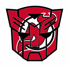 Autobots New Jersey Devils logo heat sticker