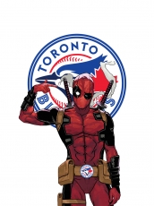 Toronto Blue Jays Deadpool Logo heat sticker