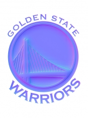 Golden State Warriors Colorful Embossed Logo heat sticker