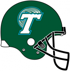 Tulane Green Wave 1998-2013 Helmet Logo heat sticker