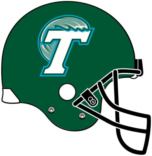 Tulane Green Wave 1998-2013 Helmet Logo custom vinyl decal