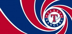 007 Texas Rangers logo heat sticker