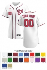 Washington Nationals Custom Letter and Number Kits for Home Jersey Material Twill