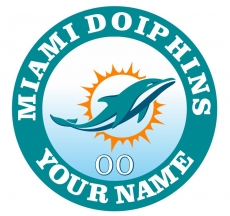 Miami Dolphins Customized Logo heat sticker