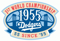 Los Angeles Dodgers 2010 Anniversary Logo heat sticker