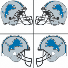 Detroit Lions Helmet Logo heat sticker
