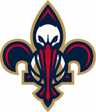 New Orleans Pelicans 2013-2014 Pres Secondary Logo 3 heat sticker