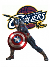 Cleveland Cavaliers Captain America Logo heat sticker