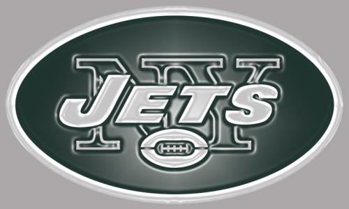 New York Jets Plastic Effect Logo heat sticker