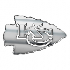 Kansas City Chiefs Silver Logo heat sticker
