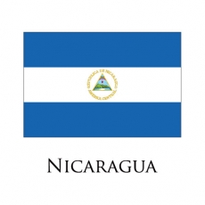 Nicaragua flag logo custom vinyl decal