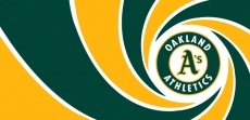 007 Oakland Athletics logo heat sticker