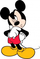Mickey Mouse Logo 23 heat sticker