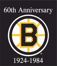 Boston Bruins 1983 84 Anniversary Logo heat sticker