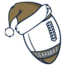 Los Angeles Rams Football Christmas hat logo heat sticker