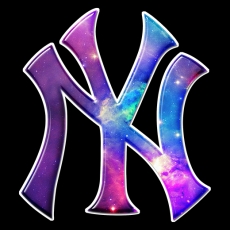 Galaxy New York Yankees Logo heat sticker