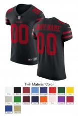 San Francisco 49ers Custom Letter and Number Kits For Black Jersey Material Twill