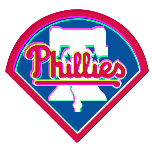 Phantom Philadelphia Phillies logo heat sticker