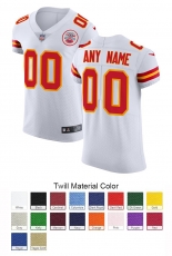 Kansas City Chiefs Custom Letter and Number Kits For White Jersey Material Twill