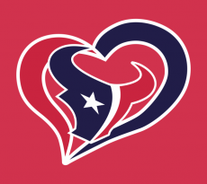 HoustonTexans Heart Logo custom vinyl decal