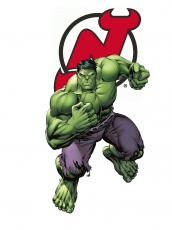 New Jersey Devils Hulk Logo custom vinyl decal