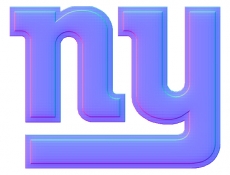 New York Giants Colorful Embossed Logo custom vinyl decal