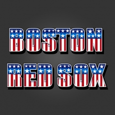 Boston Red Sox American Captain Logo heat sticker
