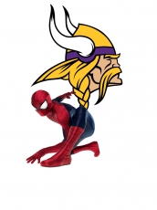 Minnesota Vikings Spider Man Logo custom vinyl decal
