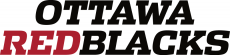 Ottawa RedBlacks 2014-Pres Wordmark Logo custom vinyl decal