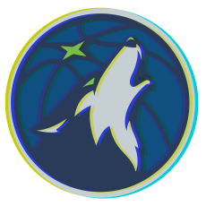 Phantom Minnesota Timberwolves logo heat sticker