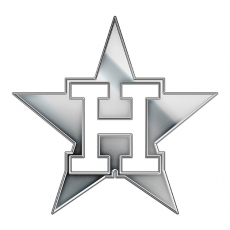 Houston Astros Silver Logo heat sticker