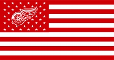 Detroit Red Wings Flag001 logo heat sticker