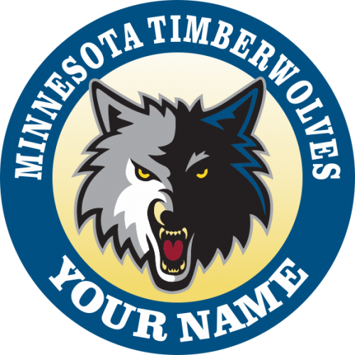 Minnesota Timberwoves Customized Logo custom vinyl decal
