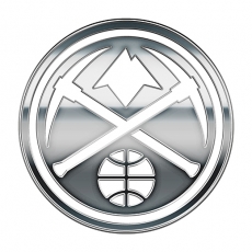 Denver Nuggets Silver Logo heat sticker