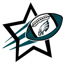 Philadelphia Eagles Football Goal Star logo heat sticker