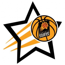 Phoenix Suns Basketball Goal Star logo heat sticker