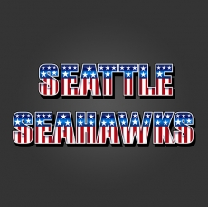 Seattle Seahawks American Captain Logo heat sticker